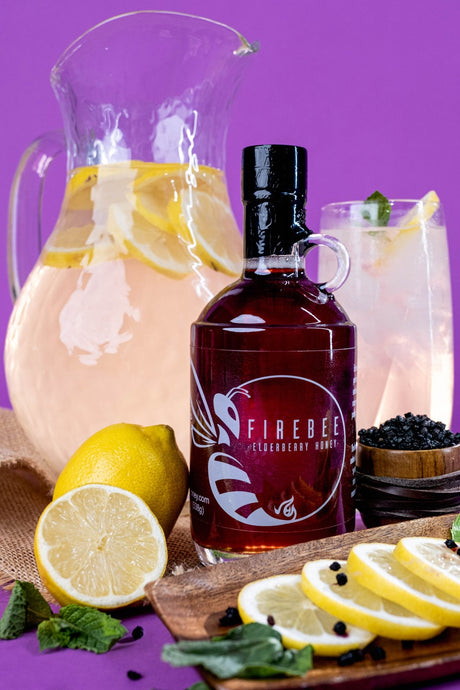 Elderberry Mint Lemonade