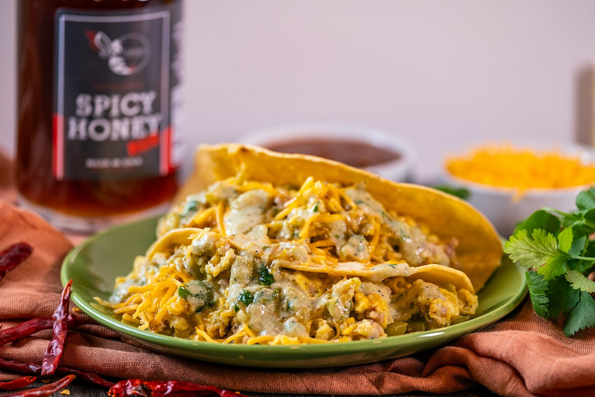 Green Chile Breakfast Tacos Firebee Honey